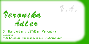 veronika adler business card